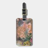 セントオーガスティンフロリダ旅行アンティークアート ラゲッジタグ (正面縦)