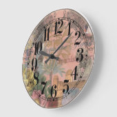 セントオーガスティンフロリダ旅行アンティークアート ラージ壁時計 (傾斜)