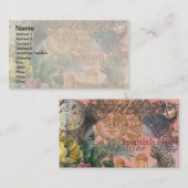 セントオーガスティンフロリダ旅行アンティークアート 名刺 (正面/裏面)