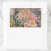 セントオーガスティンフロリダ旅行アンティークアート 長方形シール (バッグ)