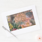 セントオーガスティンフロリダ旅行アンティークアート 長方形シール (封筒)