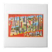 セントオーガスティンフロリダFLヴィンテージ旅行記念品 タイル (正面)