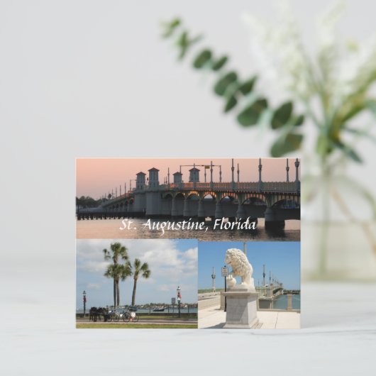 セントオーガスティンフロリダusaの史跡 ポストカード (スタンド正面)