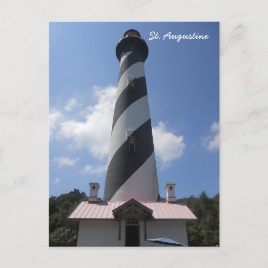 セントオーガスティンライトハウス，セントオーガスティンフロリダ州2 ポストカード (正面)