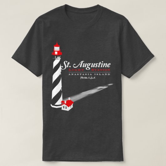 セントオーガスティンライトハウス Tシャツ (デザイン正面)