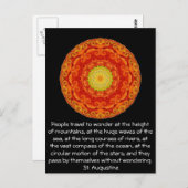 セントオーガスティン旅行アドベンチャー引用文 ポストカード (正面/裏面)