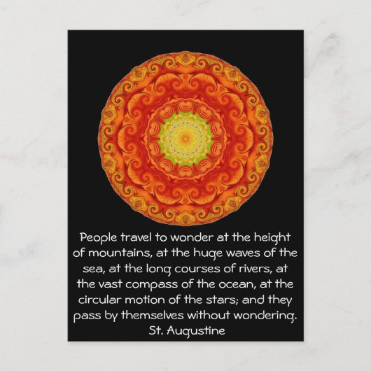 セントオーガスティン旅行アドベンチャー引用文 ポストカード (正面)