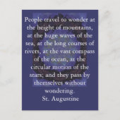 セントオーガスティン旅行アドベンチャー引用文 ポストカード (正面)