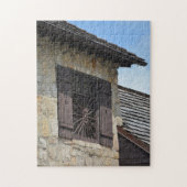 セントオーガスティン植民の建築窓 ジグソーパズル (縦)