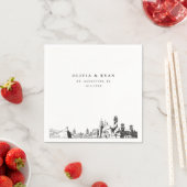 セントオーガスティン結婚のカクテルナプキン スタンダードカクテルナプキン (インサイチュ)