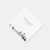 セントオーガスティン結婚のカクテルナプキン スタンダードカクテルナプキン (角)