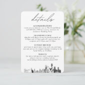 セントオーガスティン結婚の小さな垂直詳細 エンクロージャーカード (スタンド正面)