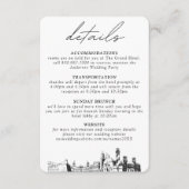 セントオーガスティン結婚の小さな垂直詳細 エンクロージャーカード (正面)