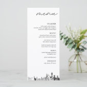 セントオーガスティン結婚披露宴ディナーメニュー メニュー (スタンド正面)