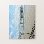 セントオーガスティン、フロリダの魚釣り桟橋 ジグソーパズル (縦)