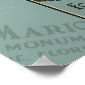 セントオーガスティン・フロリダスペインのフォートのポスター ポスター (角)