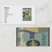 セントオーガスティン・フロリダスペインのフォートのポスター 名刺 (正面/裏面)