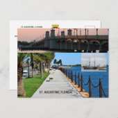 セントオーガスティン、フロリダ川前線 シーズンポストカード (正面/裏面)