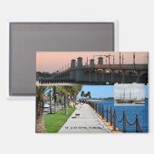 セントオーガスティン、フロリダ川前線 マグネット (正面/裏面)