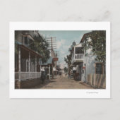 セントオーガスティン、フロリダ州 - セントジョージストリートの景観 ポストカード (正面)