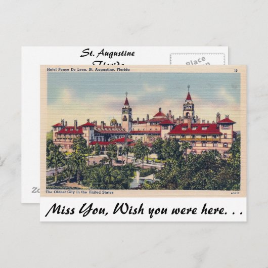 セントオーガスティン, フロリダ州 ポストカード (正面/裏面)