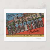 セントオーガスティン,フロリダ – ラージレターシーン2 ポストカード (正面)