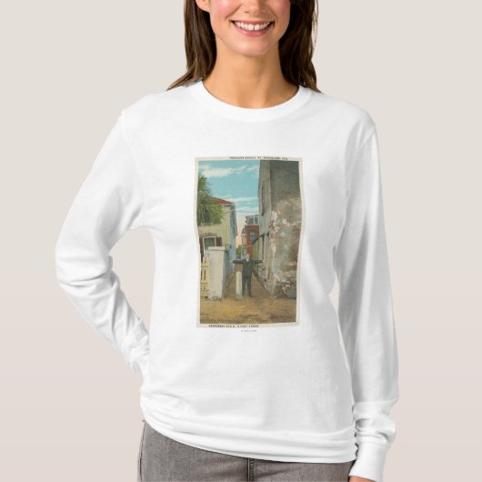 セントオーガスティン、FL -宝庫の通りの眺め及び Tシャツ (正面)