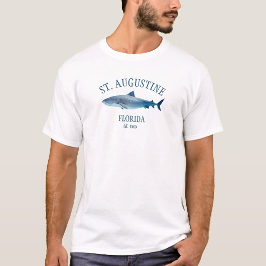 セントオーガスティンEST 1565ビーチ Tシャツ (正面)