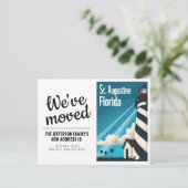 セントオーガスティンFLライトハウス引っ越しました ポストカード (スタンド正面)