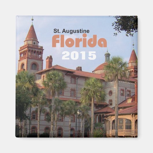セントオーガスティンFlorida旅行マグネット変更年 マグネット (正面)