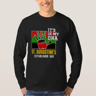 セントオーガスティンHBCU、SAU、Red、Black、Green HBCU Tシャツ