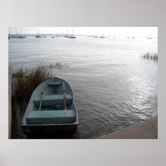 セントオーガスティーヌフロリダボートシルボートポスターアート ポスター (正面)