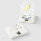 セントオーグスティーヌ引用文ストーンコースター ストーンコースター (横)