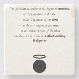 セントオーグスティーヌ引用文ストーンコースター ストーンコースター