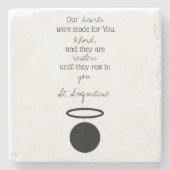 セントオーグスティーヌ引用文ストーンコースター ストーンコースター (正面)