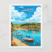 セントオーシュテルコーンウォールイングランドヴィンテージ旅行 ポストカード (正面)