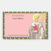 セントオードリー（エセルドレダ） (P 003) 10"x6" ポストイット (正面)