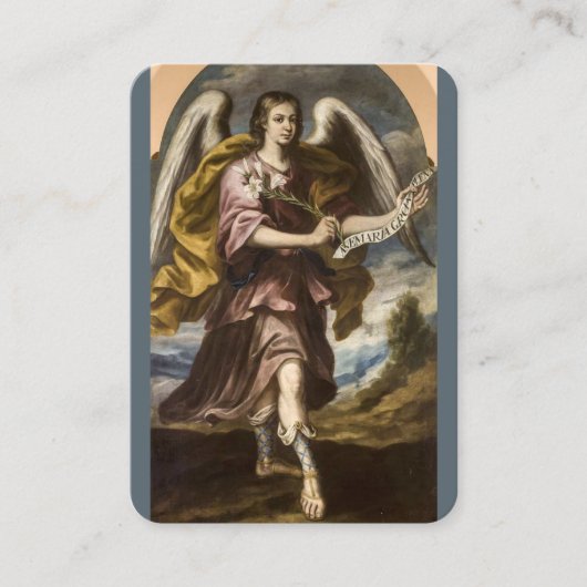 セントガブリエルザアーチャンエル祈りの言葉カード 名刺 (正面)