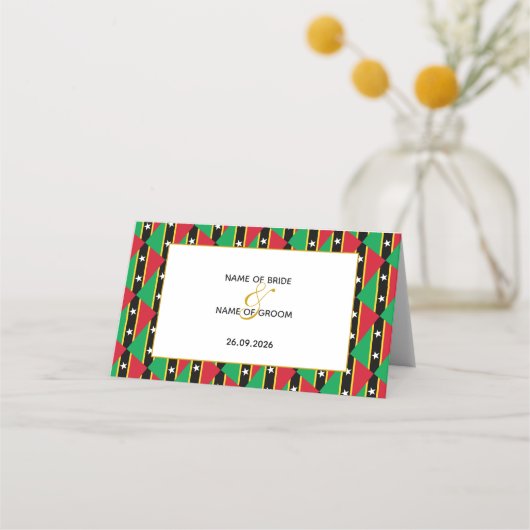 セントキエレガントットネイビス結婚お祝い プレイスカード (裏面)