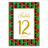 セントキッツ・ネイビス 披露宴 結婚式 テーブルナンバー (裏面)