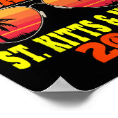 セントキッツ&ネビス 2025年家族旅行 ポスター (角)