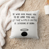 セントキャサリンオブシエナ引用文装飾用クッション クッション (ブランケット)