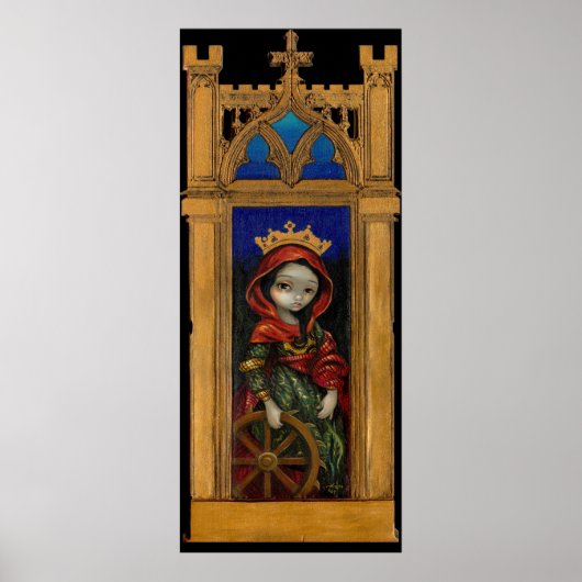 セントキャサリーヌアイコンゴシックアートプリント ポスター (正面)