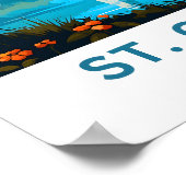 セントギルゲンオーストリアトラベルプリント ポスター (角)