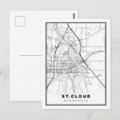 セントクラウド地図 ポストカード (正面/裏面)