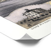 セントクラウド， MNパノラママップ – 1869 ポスター (角)