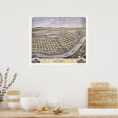 セントクラウド， MNパノラママップ – 1869 ポスター (キッチン)