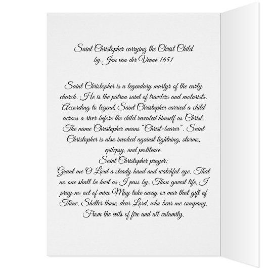 セントクリストファーウィズ乳児キリスト (内側 (左))