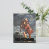 セントクリストファーウィズ乳児キリスト ポストカード (スタンド正面)