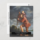 セントクリストファーウィズ乳児キリスト ポストカード (正面/裏面)